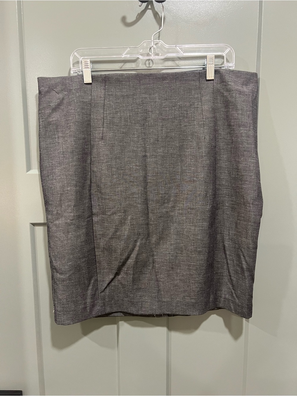 Express Charcoal Gray Pencil Skirt